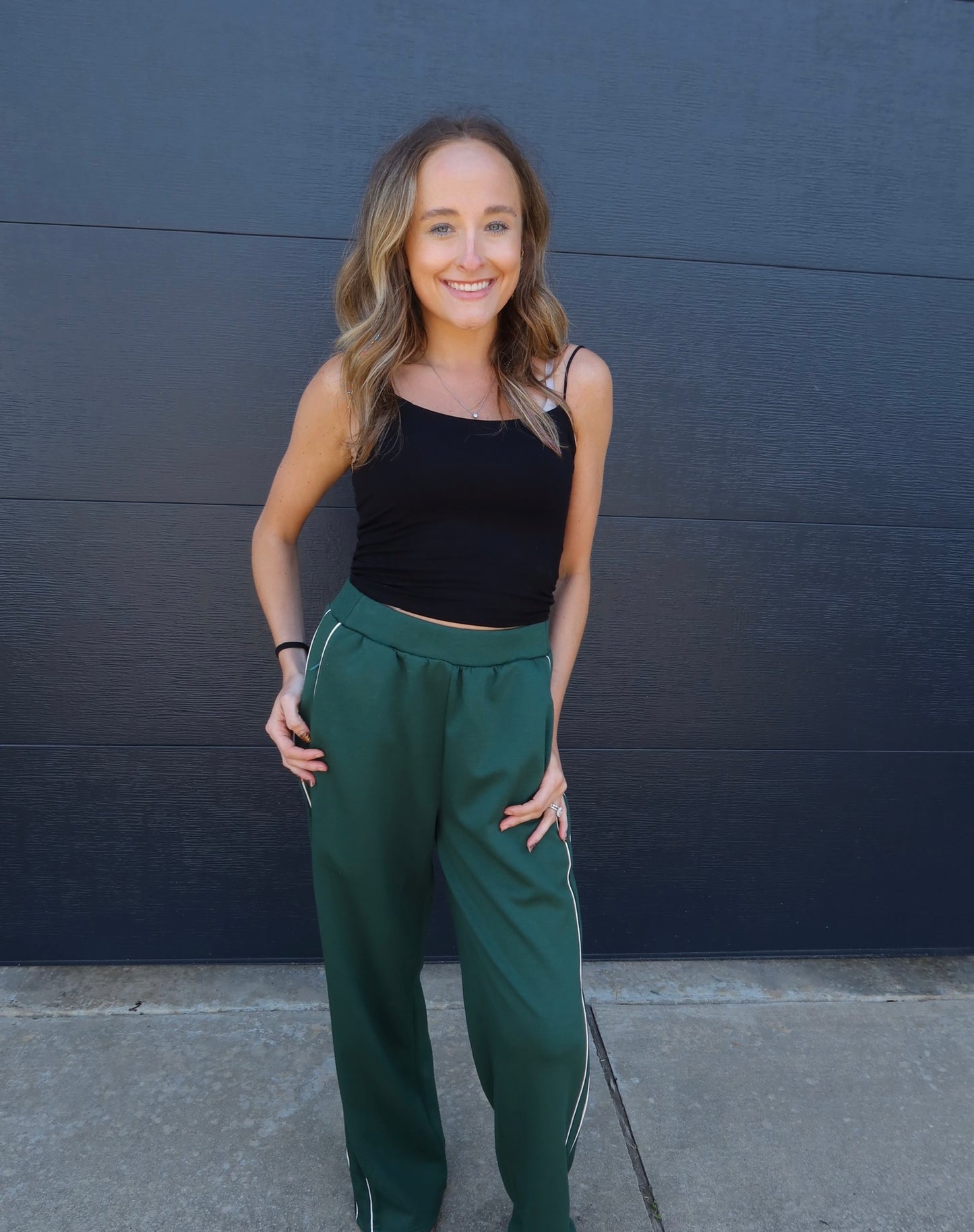 Green Wide Leg Pants
