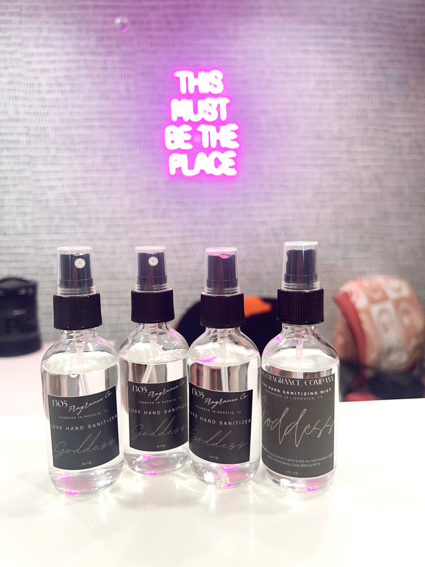 Hand Sanitizing Mist in spray bottle at RoKo Boutique in Paris, Texas.