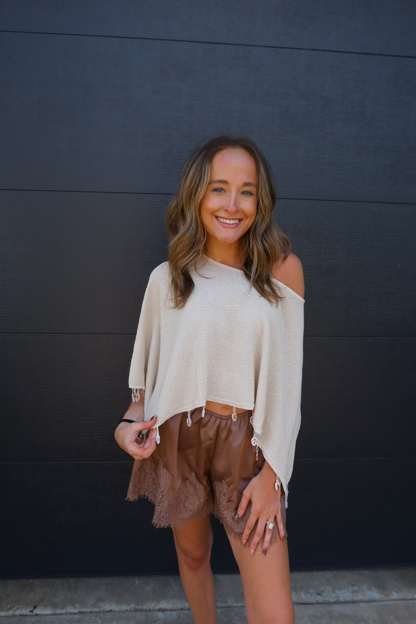 Beaded Shell Poncho