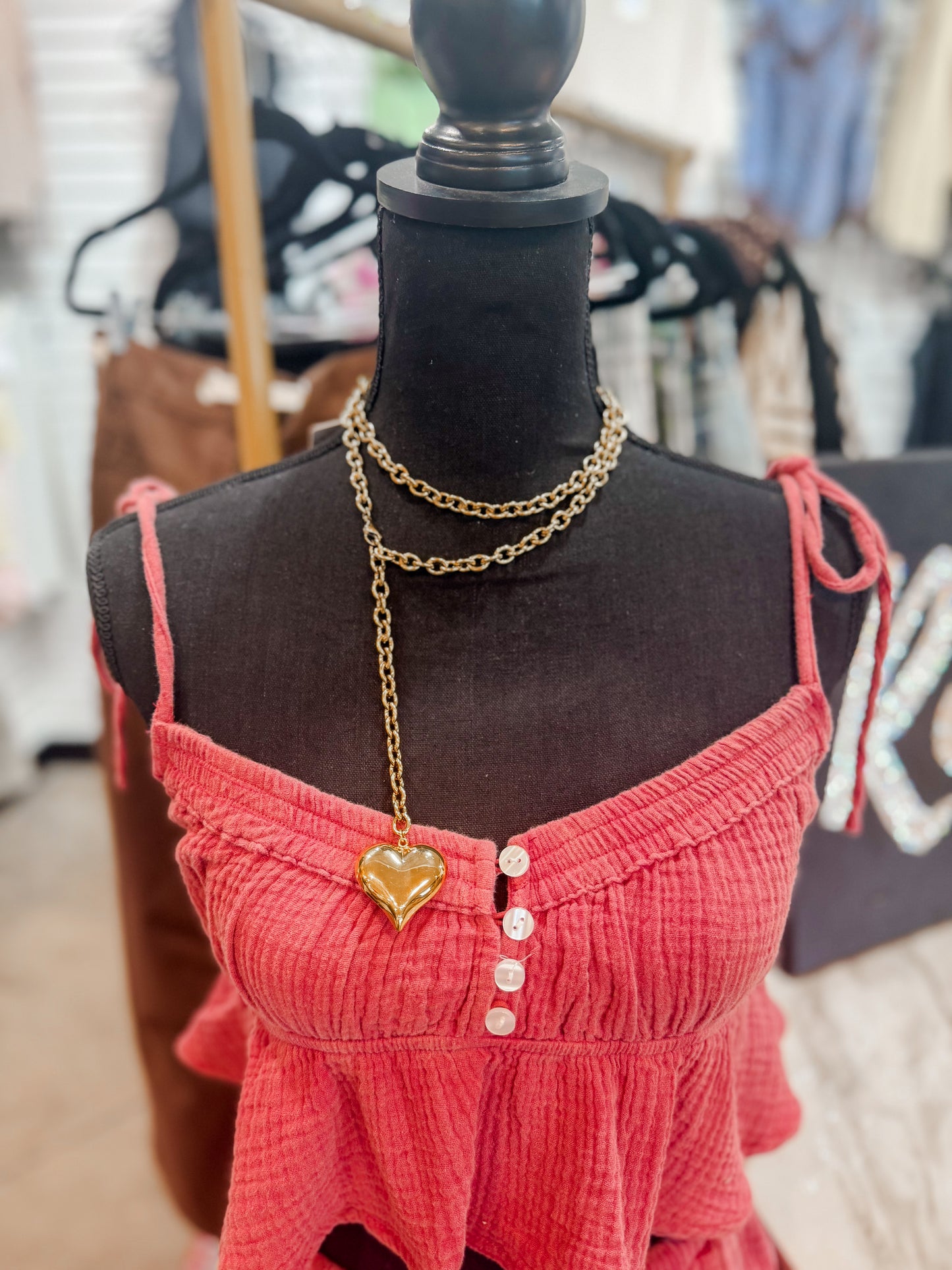 XL heart necklace