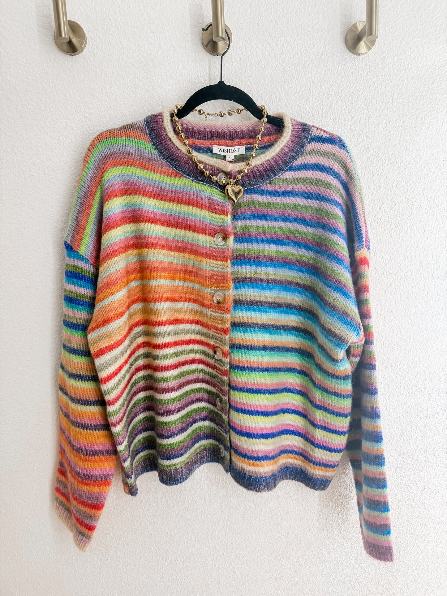 Multi Color Button Down Sweater