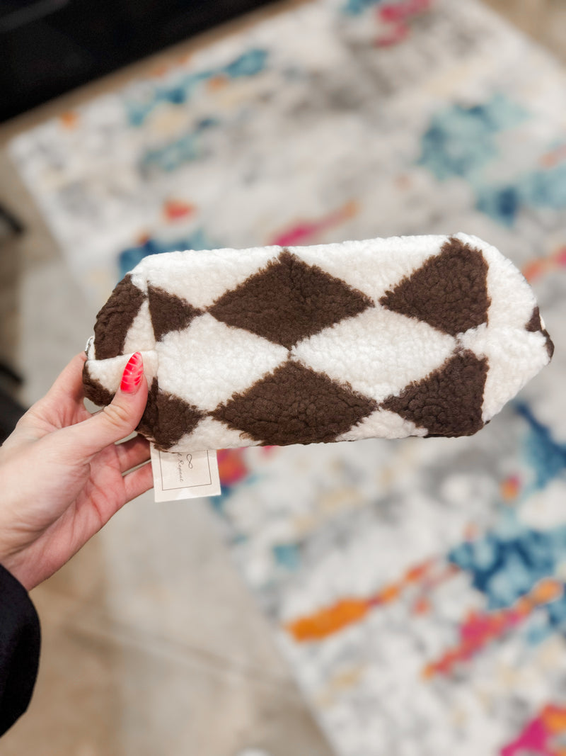 Sherpa makeup pouch