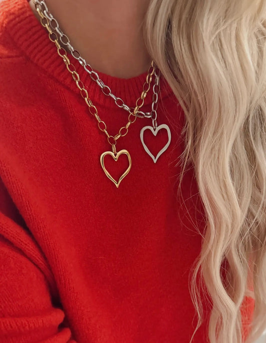 Open Heart Necklace