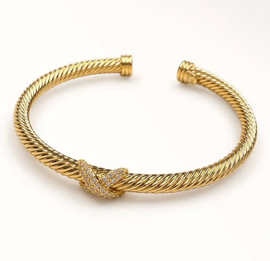 Criss cross bangle