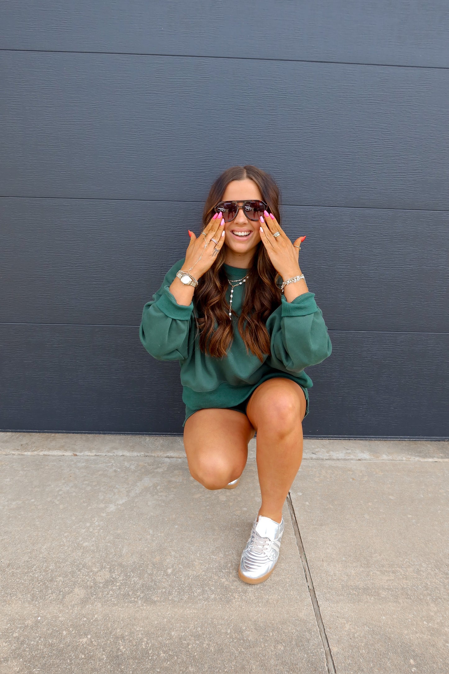 Lounge Short Set Kelly Green