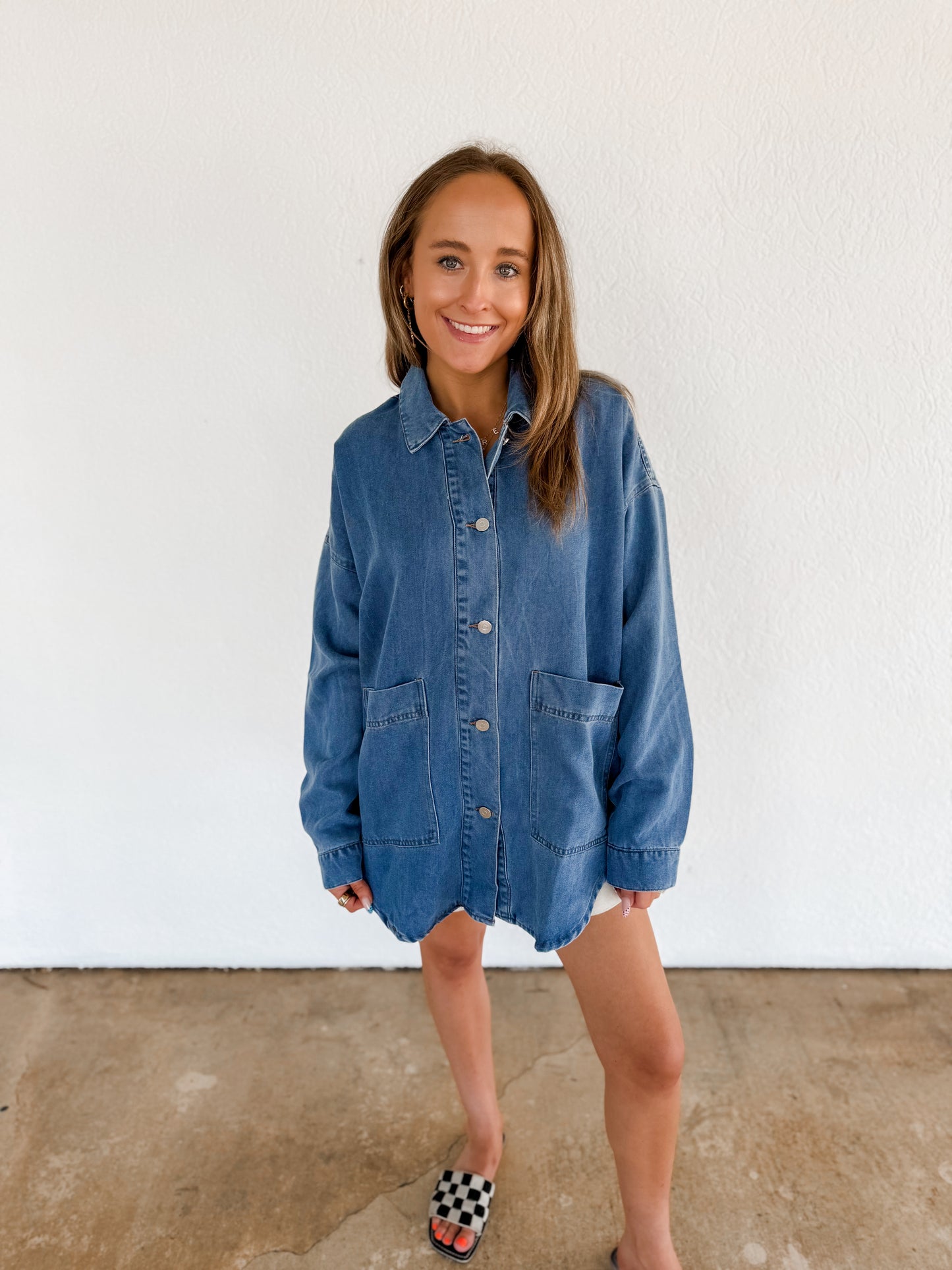 Oversized Denim Shacket
