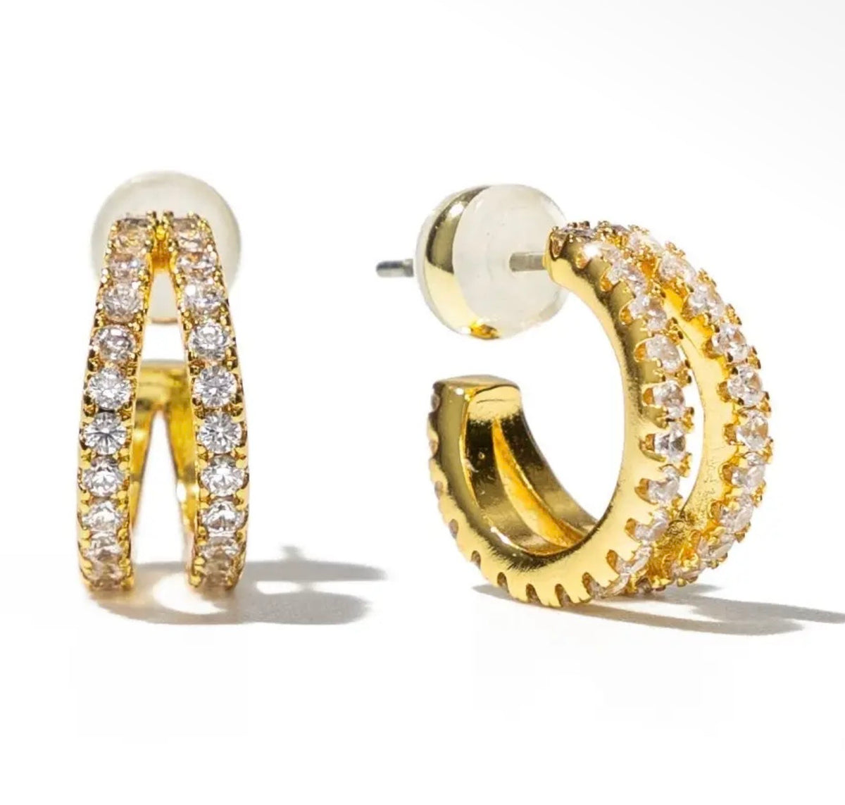 Double hoop earrings