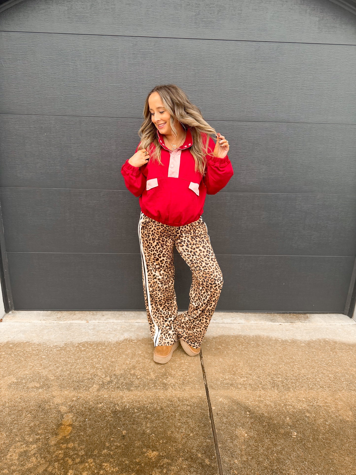 Color block pullover