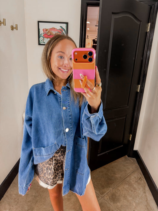 Oversized Denim Shacket