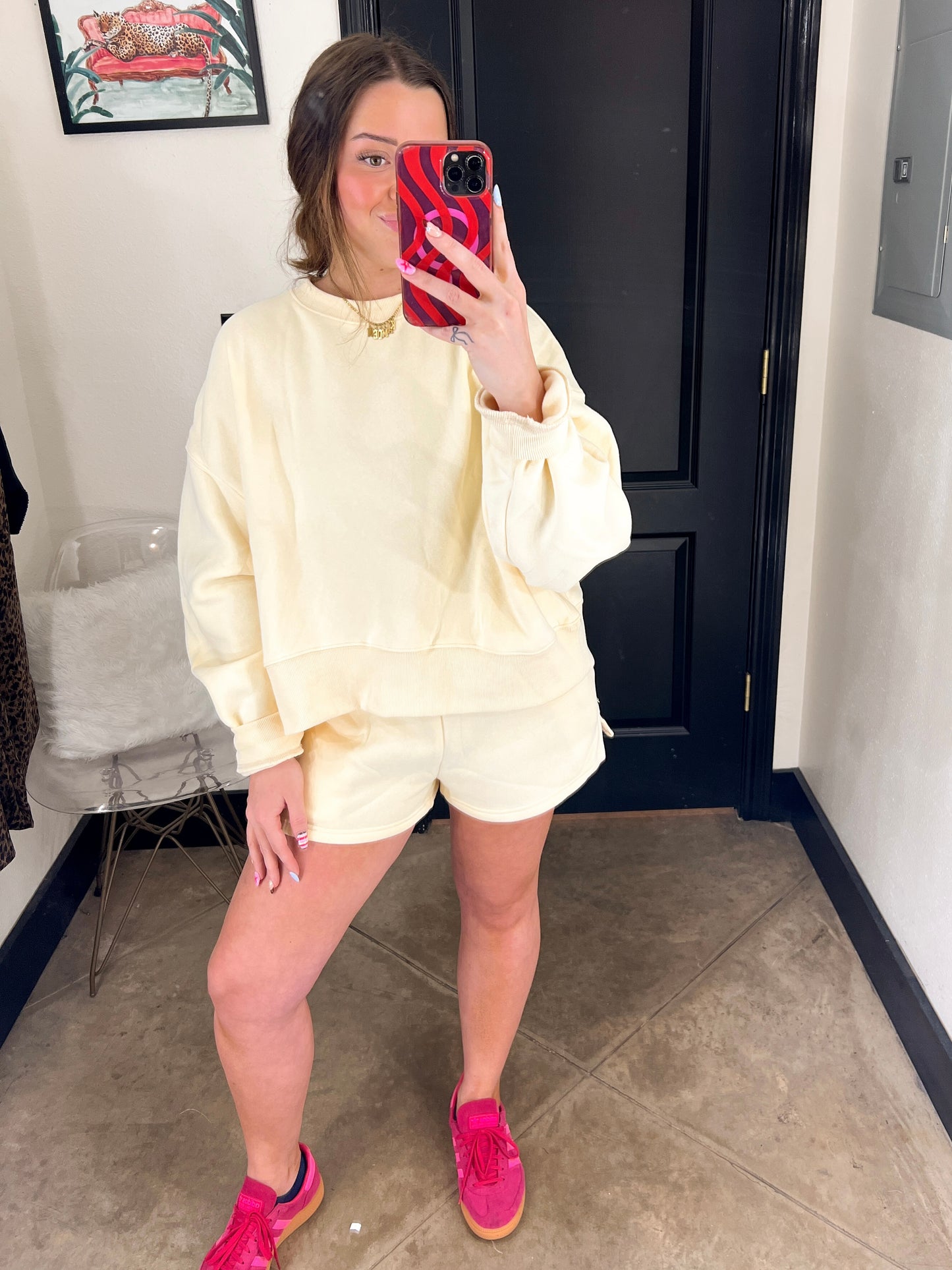 Lounge Short Set Yellow