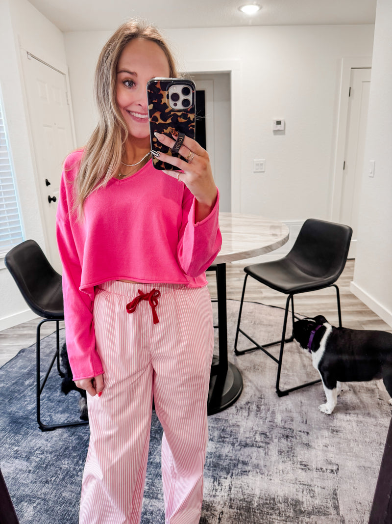 Pink Boxy Crop