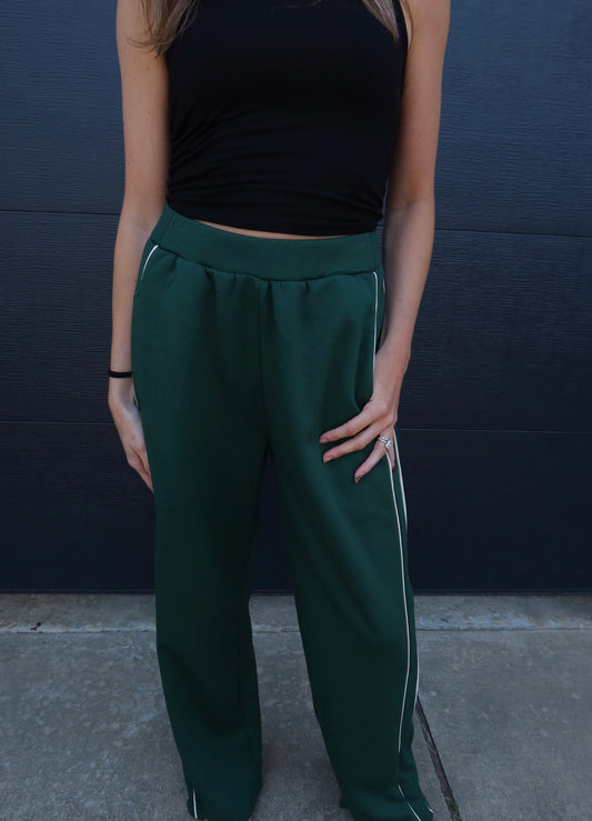 Green Wide Leg Pants
