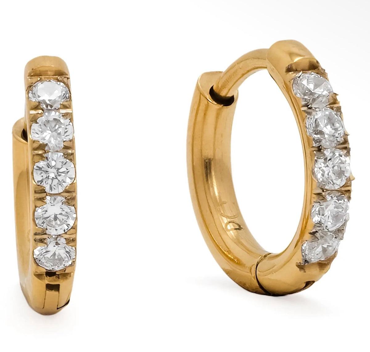 Huggie hoop earrings