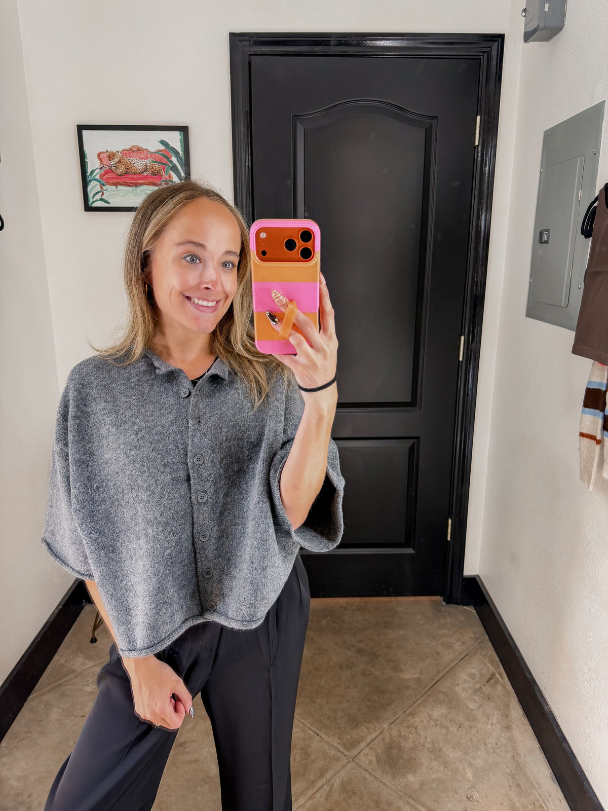 Knit Cardigan Top