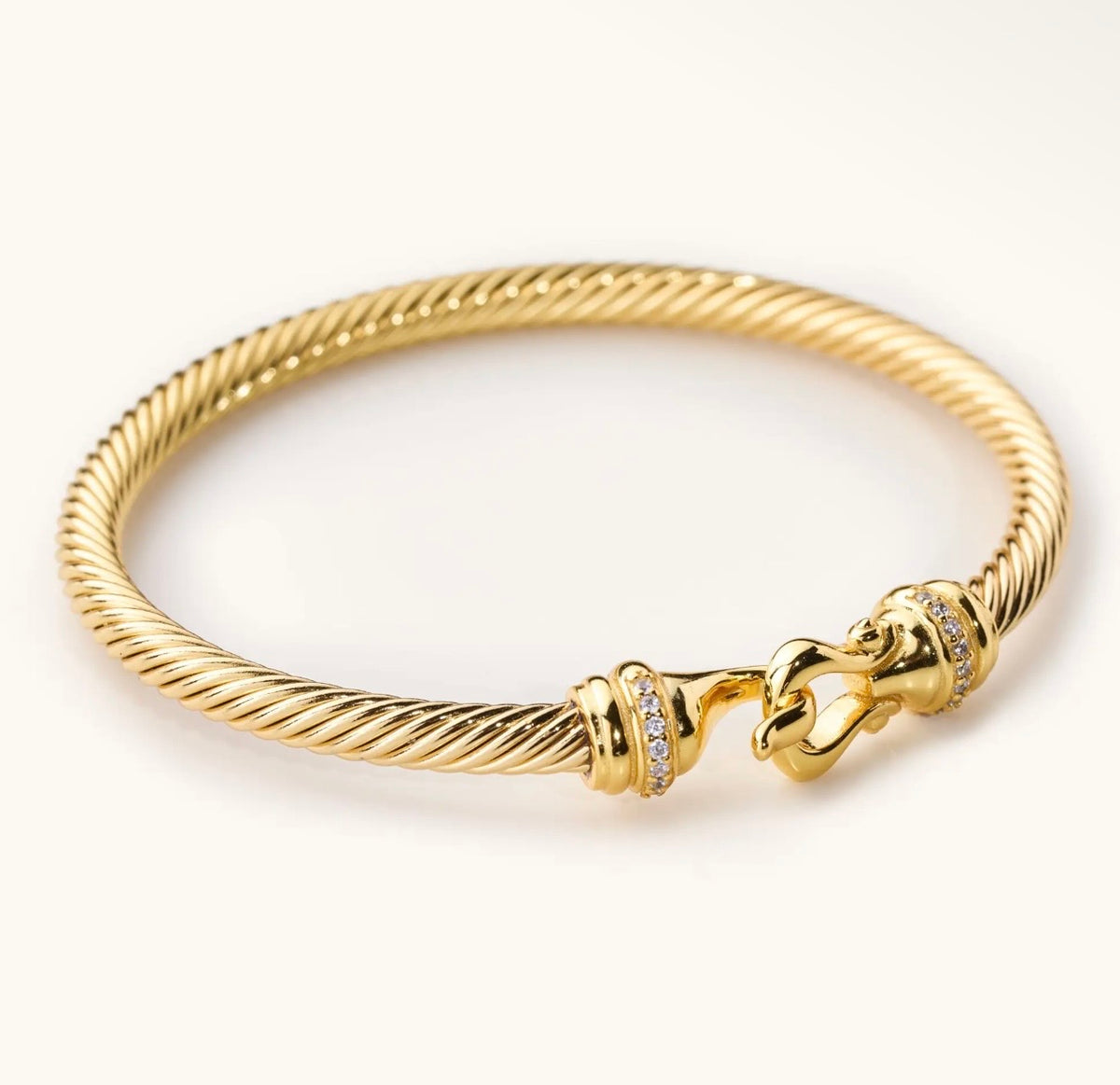 Gold Latch Bangle