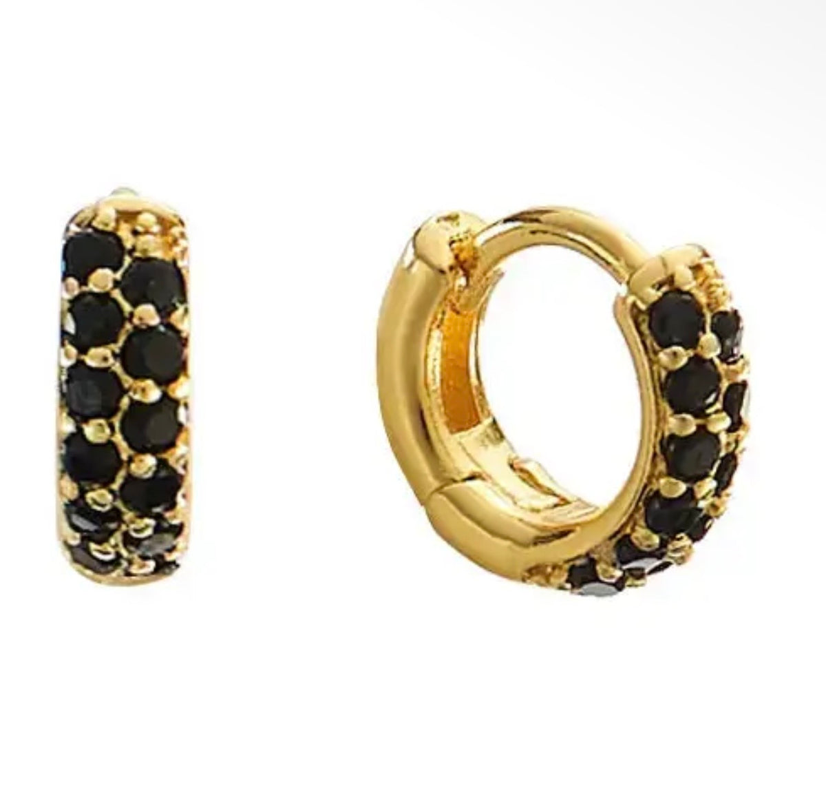 Gold crystal huggies