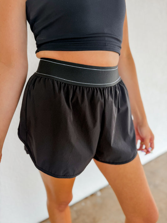 Black Lightweight Shorts