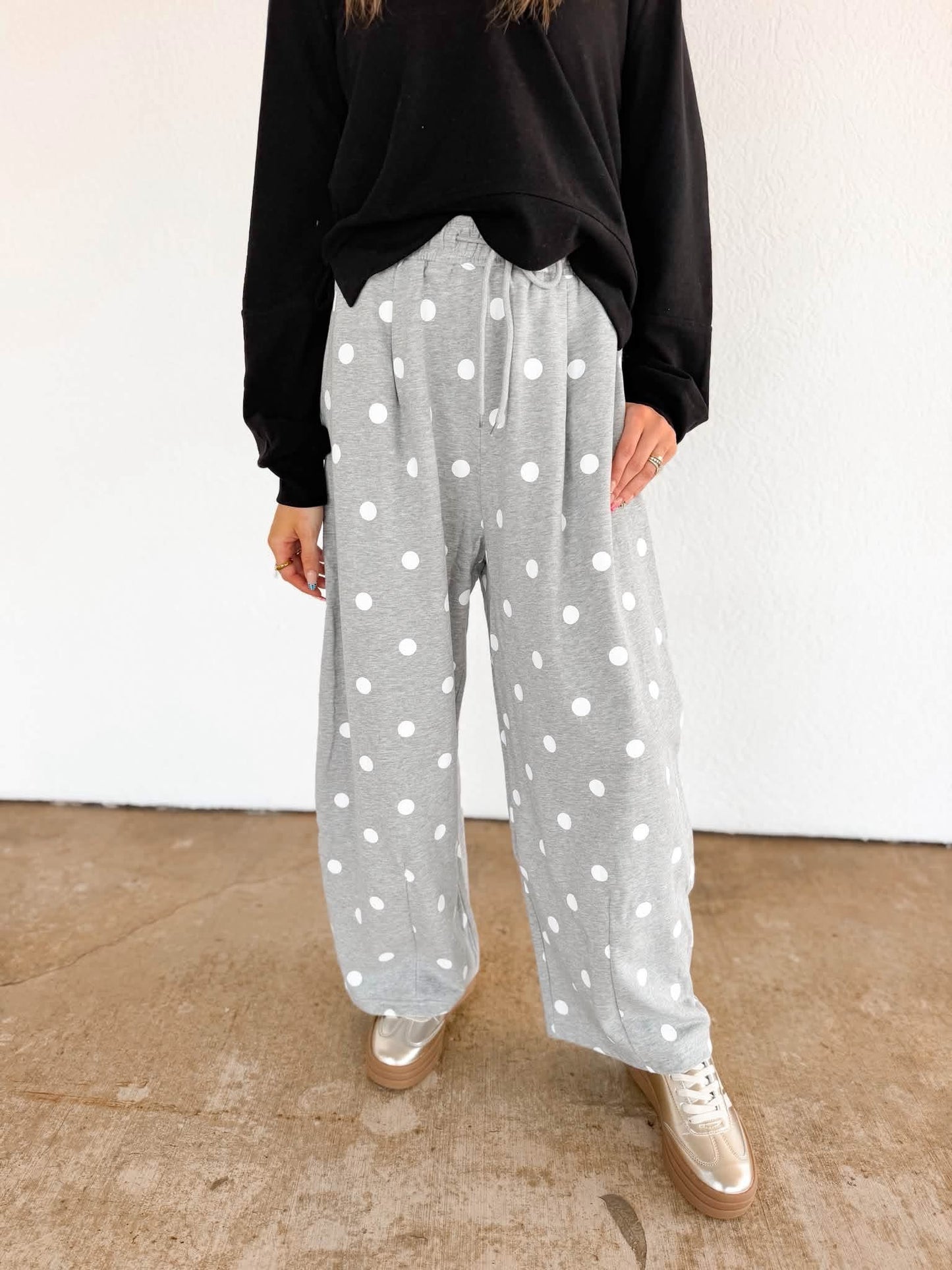 Polka Dot Sweatshirt Pants