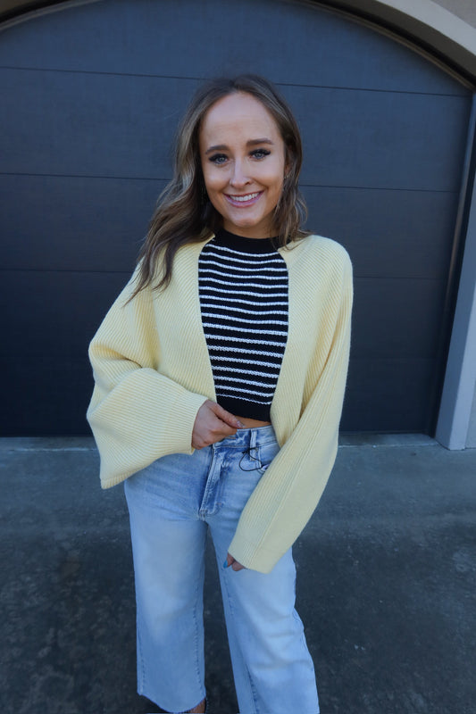 Drop Shoulder Cardigan