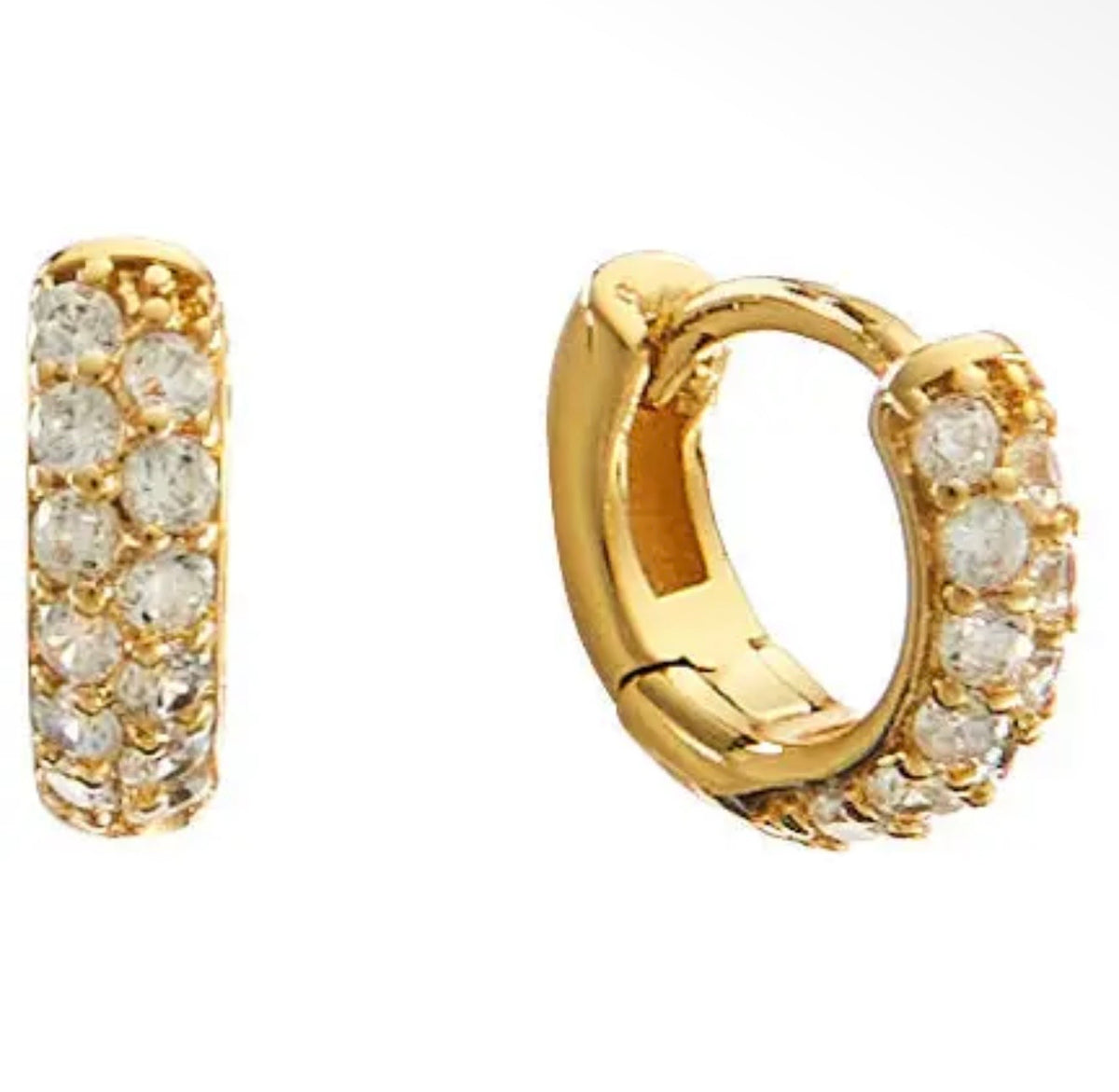 Gold crystal huggies