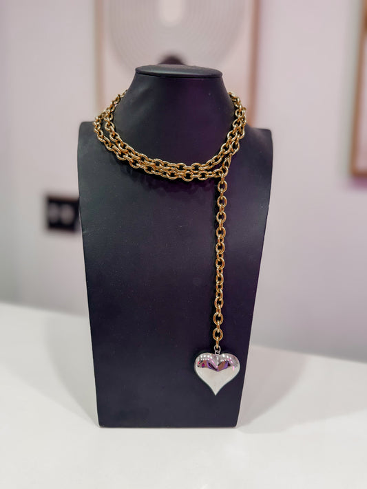 XL heart necklace