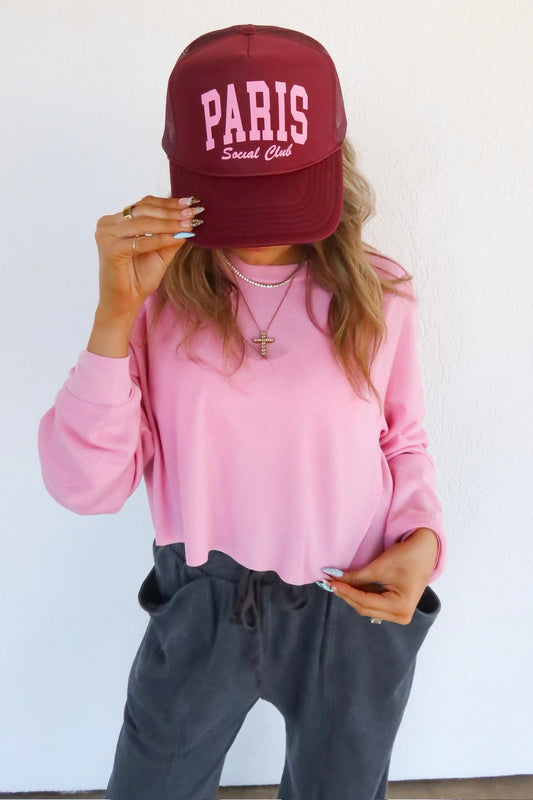 Raglan-Sleeve Crop Top