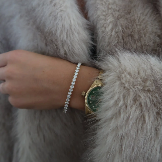 Thick Stretchy Tennis Bracelet