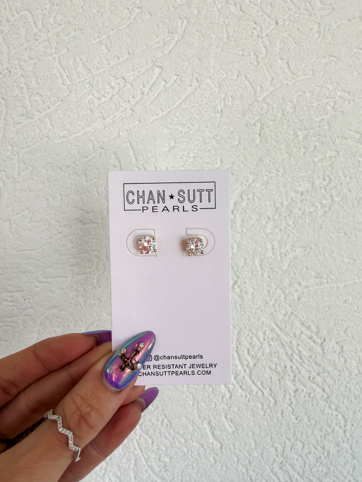 Gold Diamond Studs