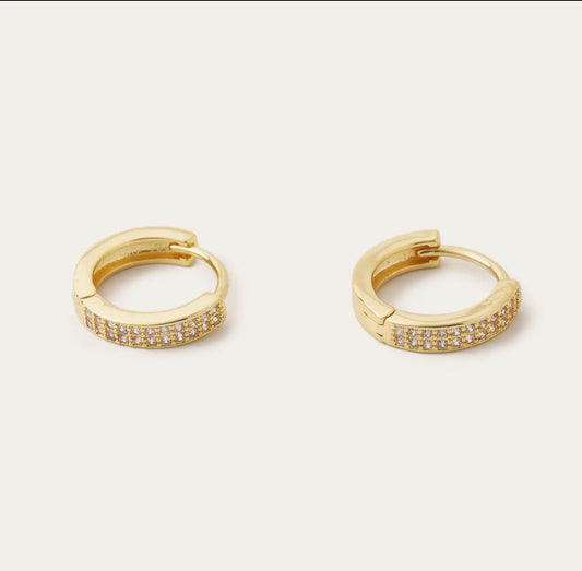 Gold crystal huggies