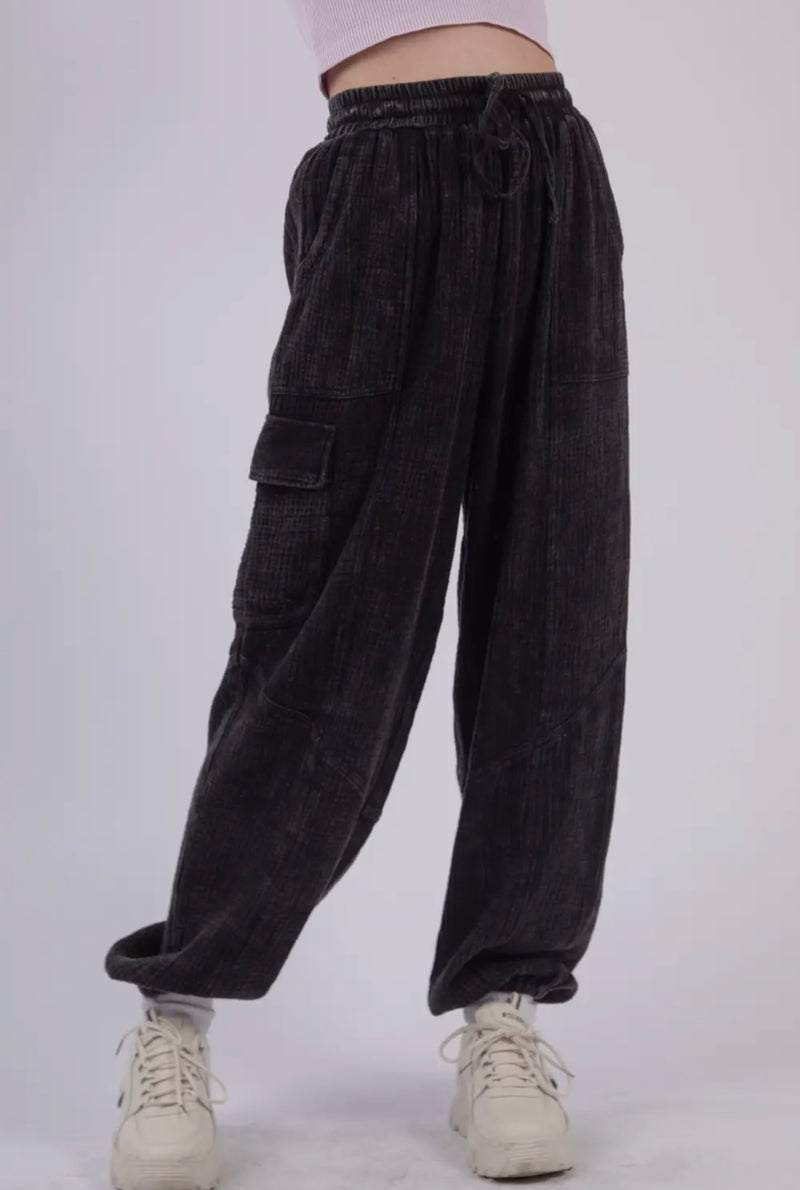 Gauze Cargo Pants