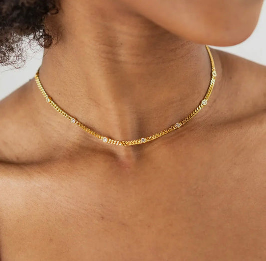 Gold Dainty Choker