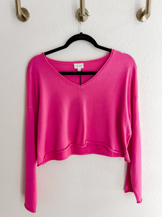 Pink Boxy Crop