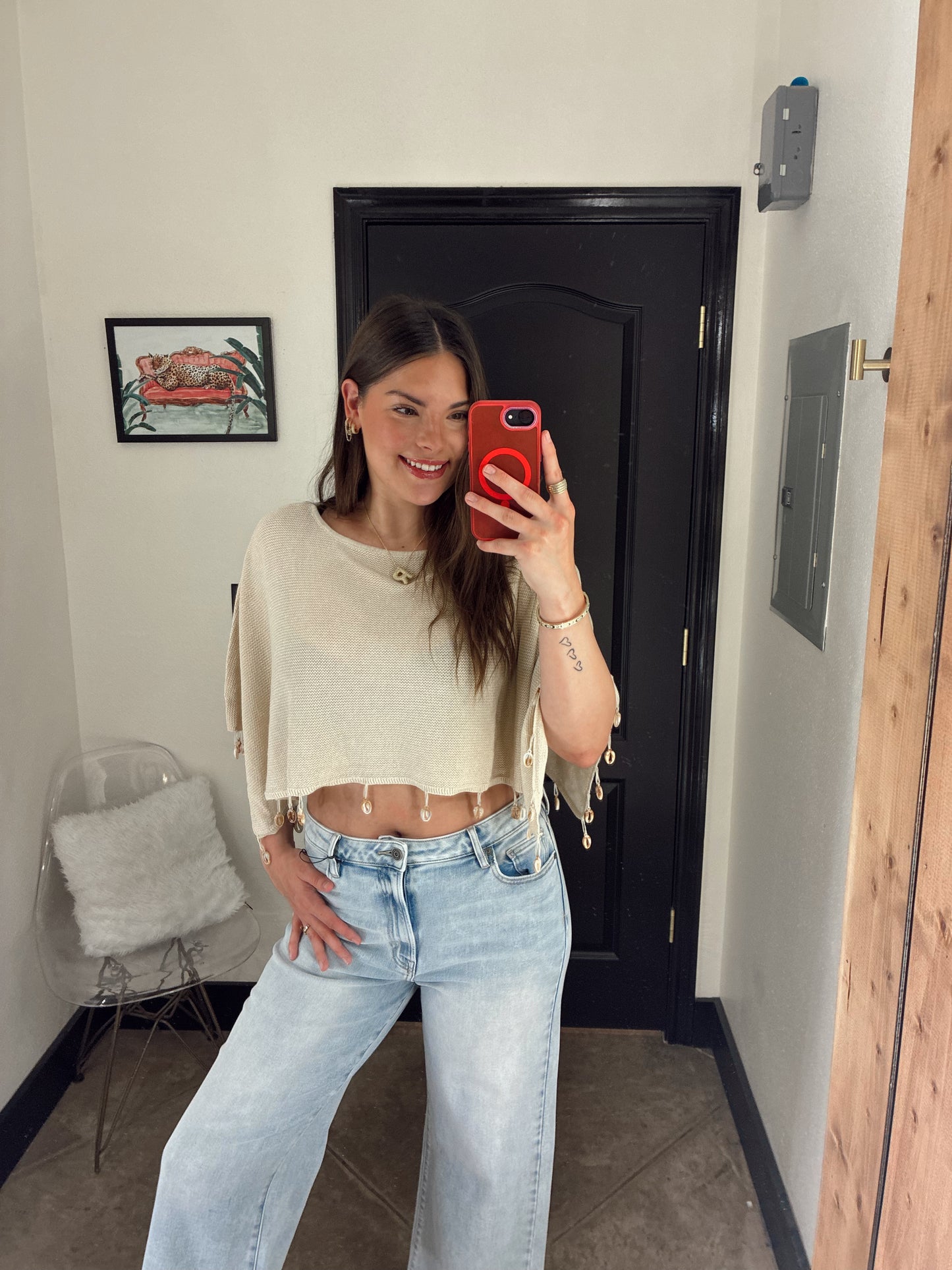 Beaded Shell Poncho